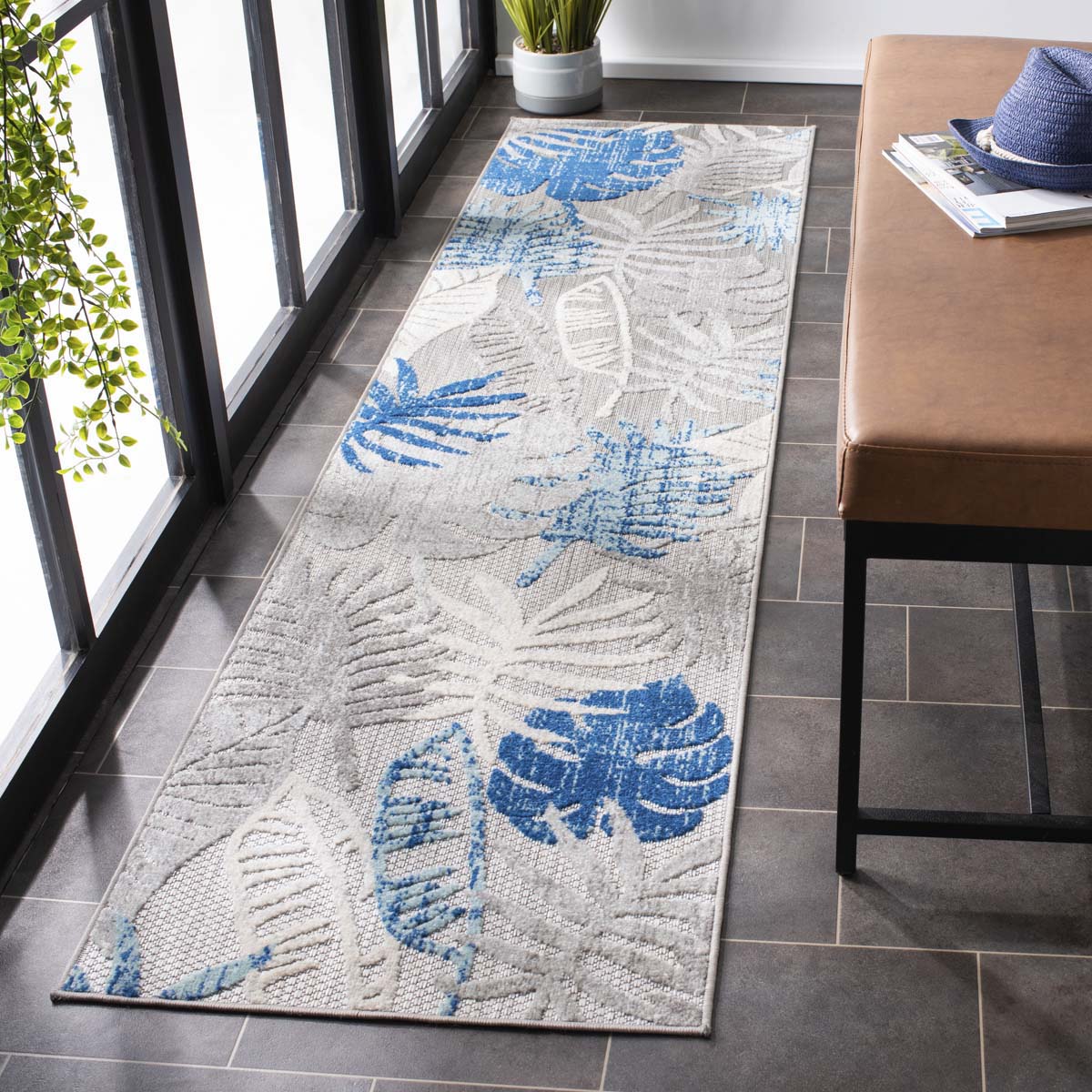 Safavieh Cabana 831 Rug, CBN831 - GREY / BLUE