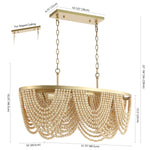 Safavieh Alluri Chandelier , CHA4034 - Gold / Natural