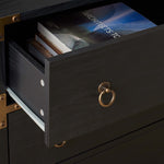 Safavieh Galio 3 Drawer Chest, CHS9600 - Black / Gold