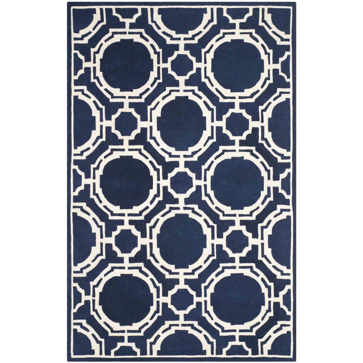 Safavieh Chatham 767 Rug, CHT767 - Dark Blue / Ivory