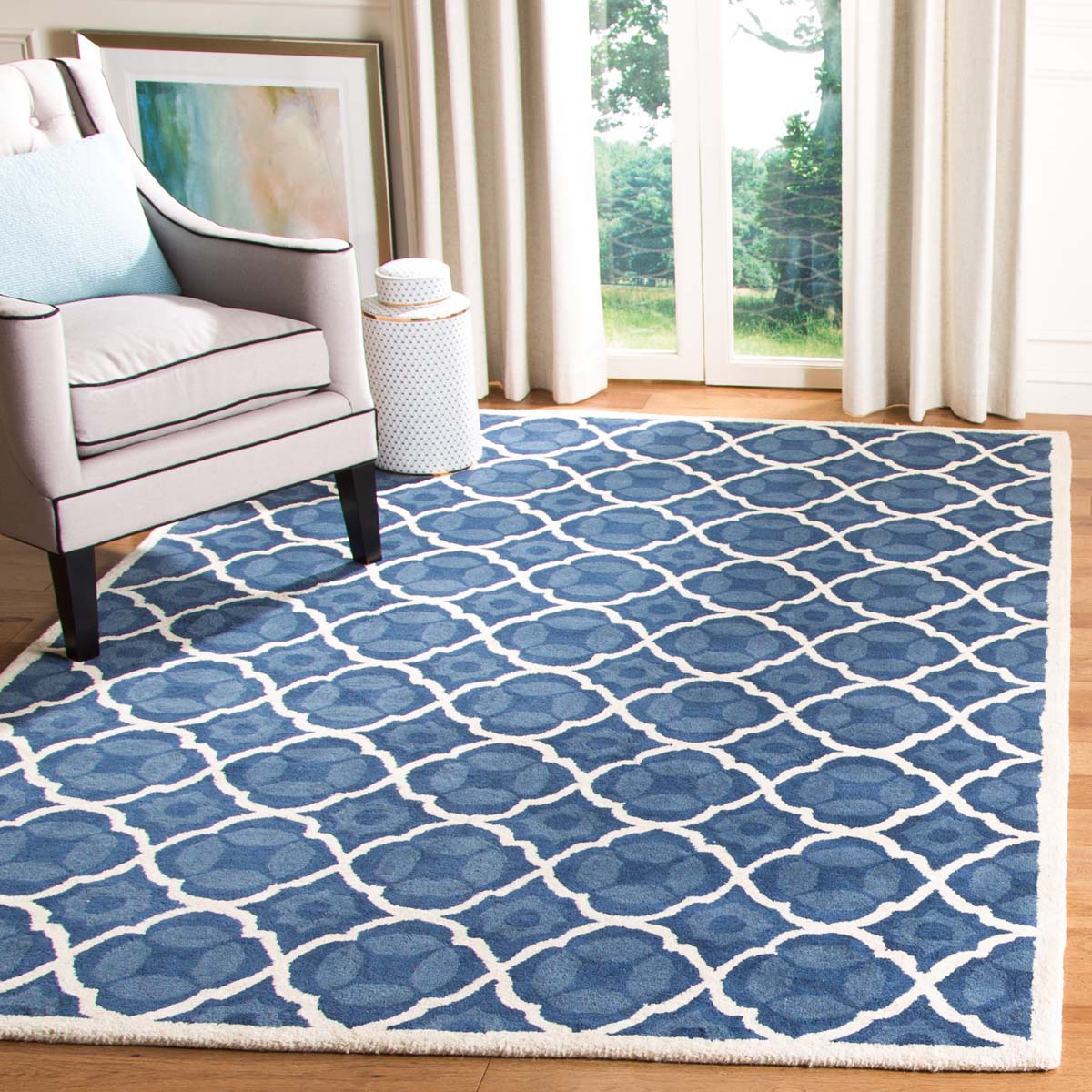 Safavieh Chatham 821 Rug, CHT821 - Blue / Ivory