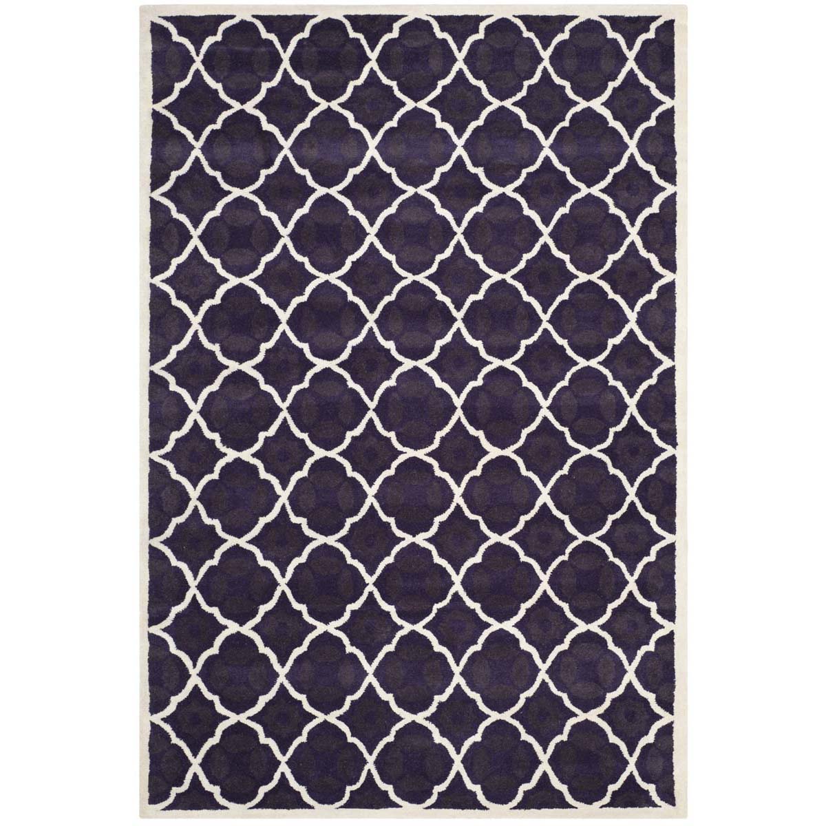 Safavieh Chatham 821 Rug, CHT821 - Purple / Ivory