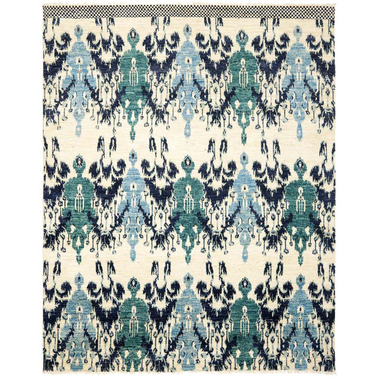 Safavieh Calcutta Ikat 151 Rug, CKT151 - Ivory / Navy