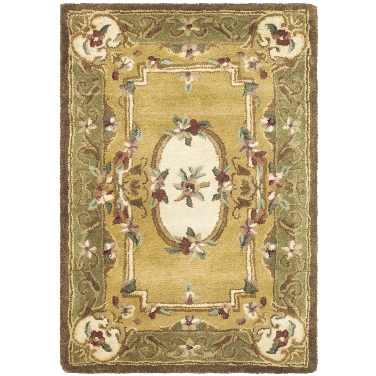 Safavieh Classic 80A Rug, CL280A - Light Gold / Green