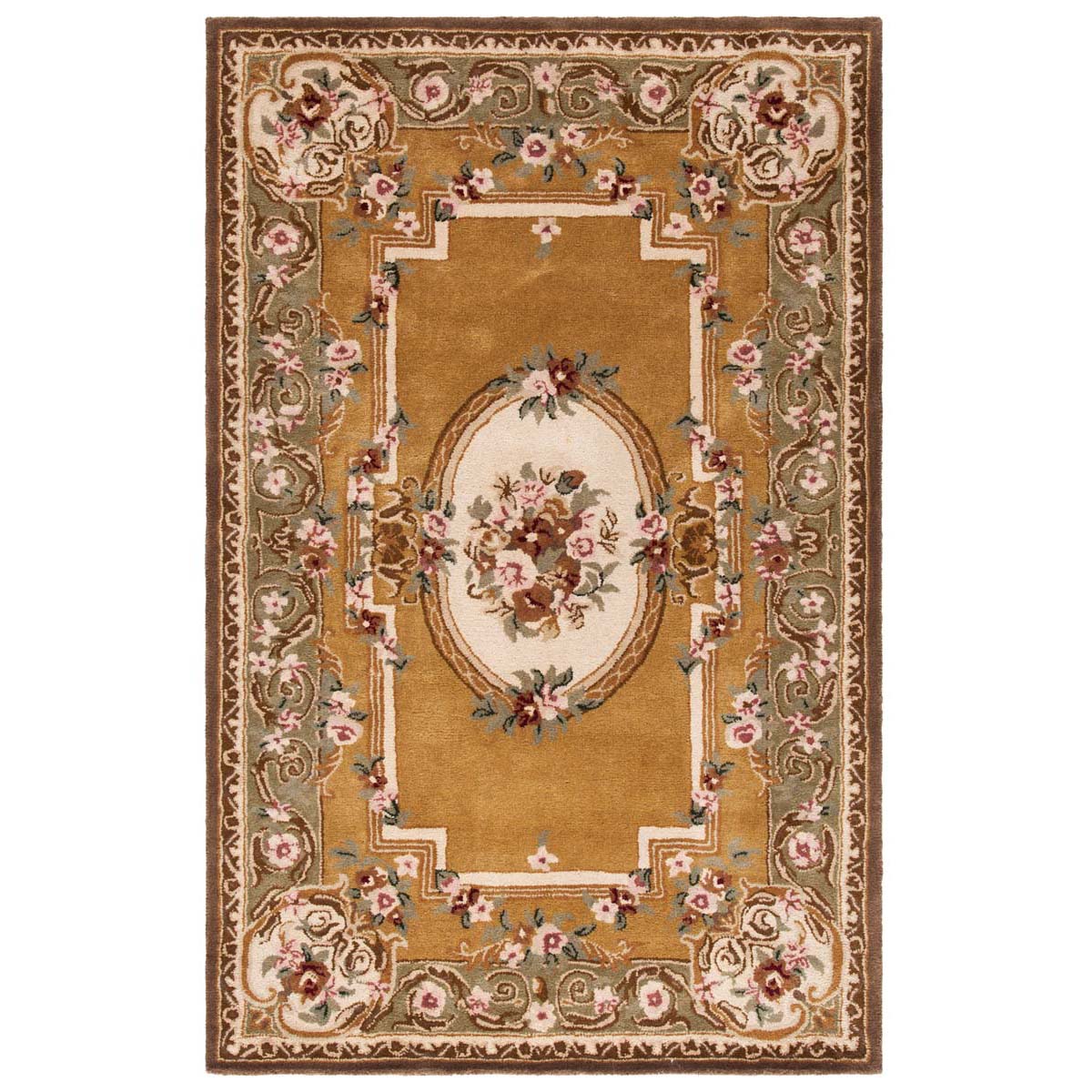 Safavieh Classic 80A Rug, CL280A - Light Gold / Green