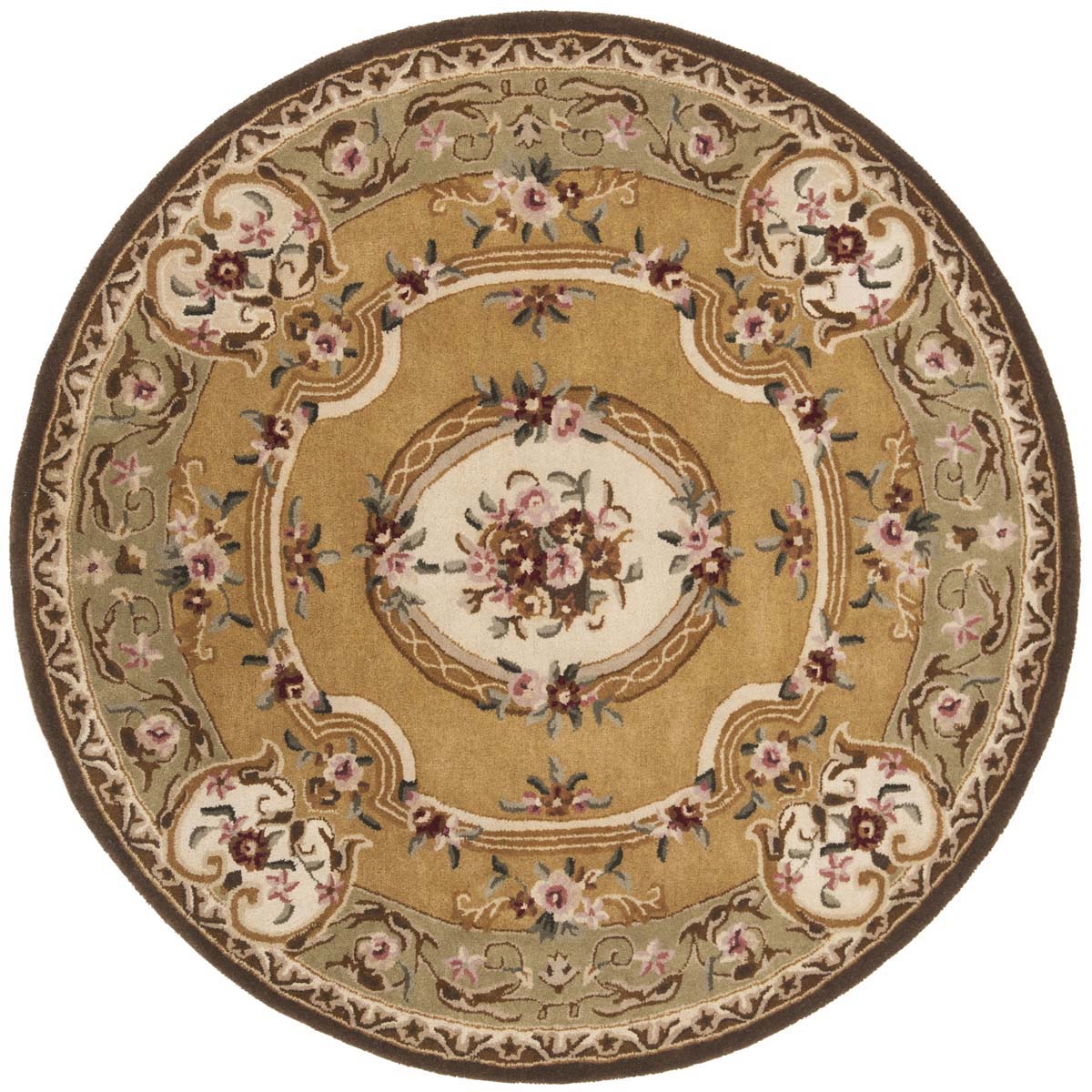 Safavieh Classic 80A Rug, CL280A - Light Gold / Green