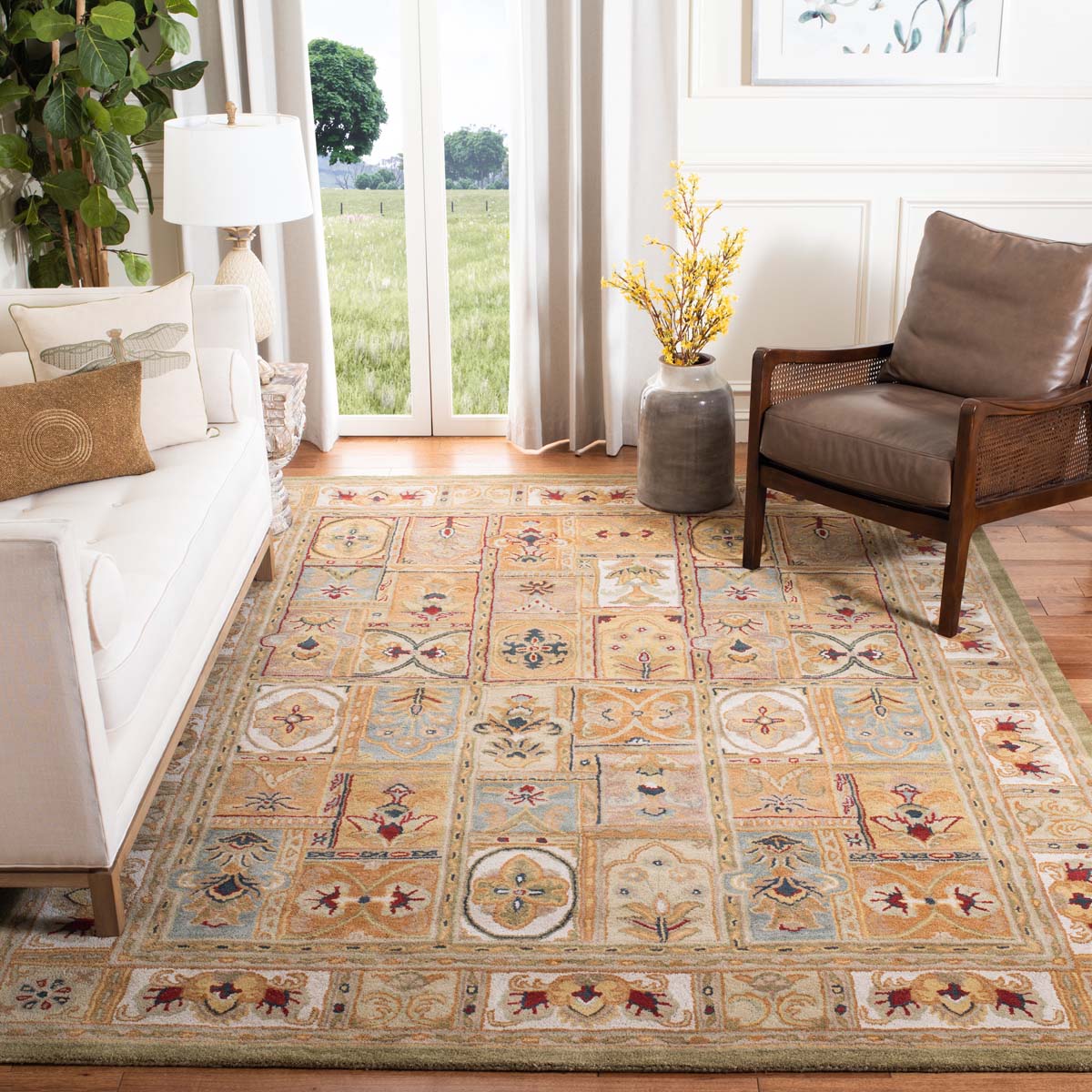 Safavieh Classic 305 Rug, CL305 - Sage / Multi