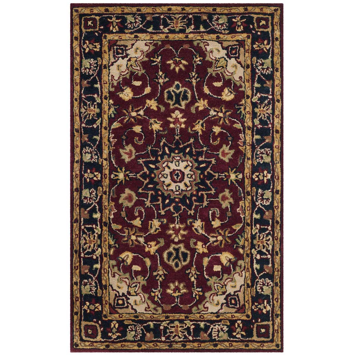 Safavieh Classic 62A Rug, CL362A - Burgundy / Navy