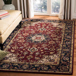 Safavieh Classic 62A Rug, CL362A - Burgundy / Navy