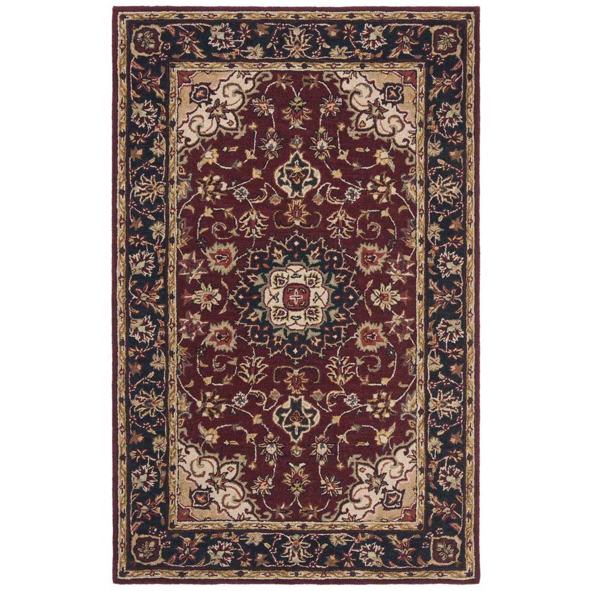 Safavieh Classic 62A Rug, CL362A - Burgundy / Navy