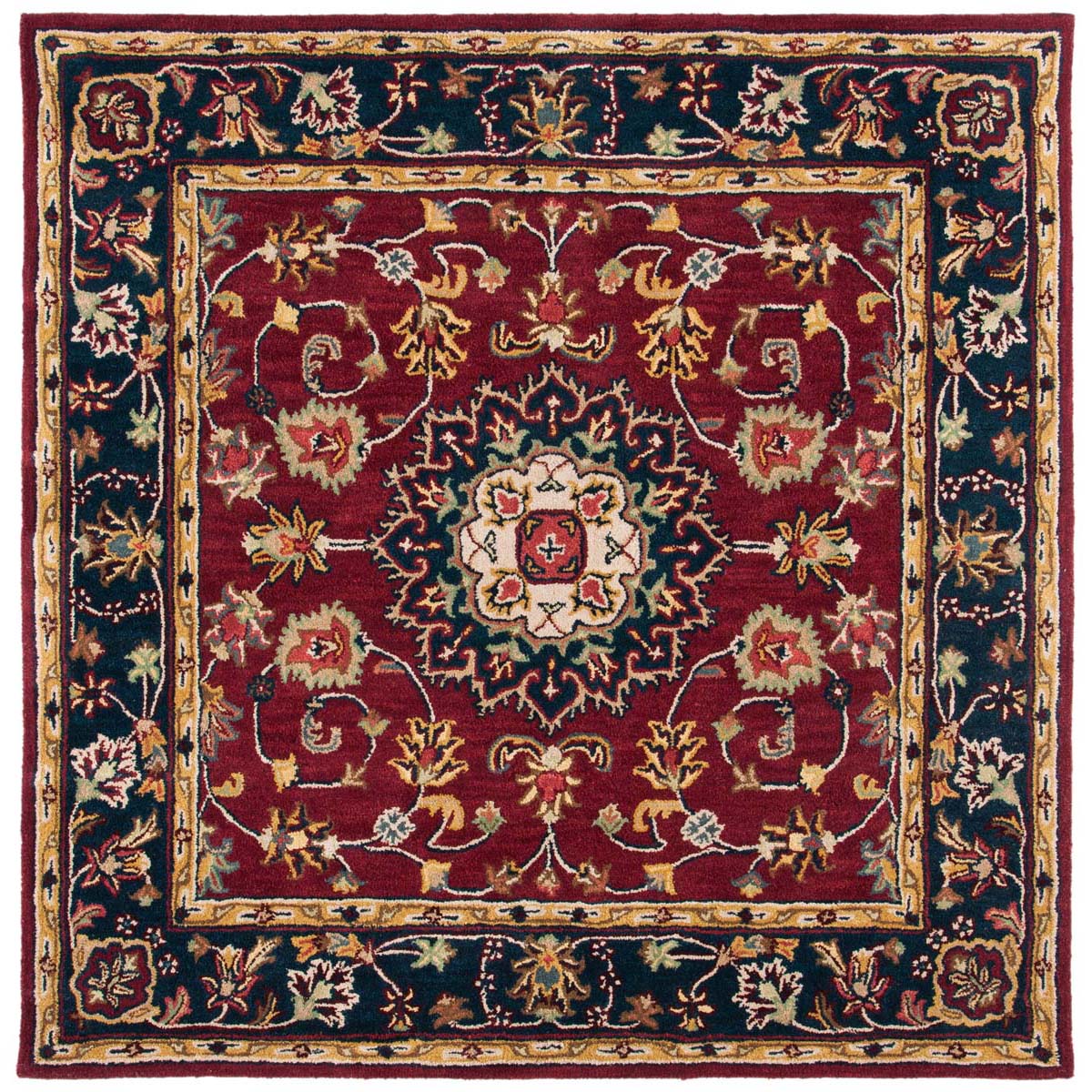 Safavieh Classic 62A Rug, CL362A - Burgundy / Navy