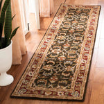 Safavieh Classic 758 Rug, CL758 - Dark Olive / Red