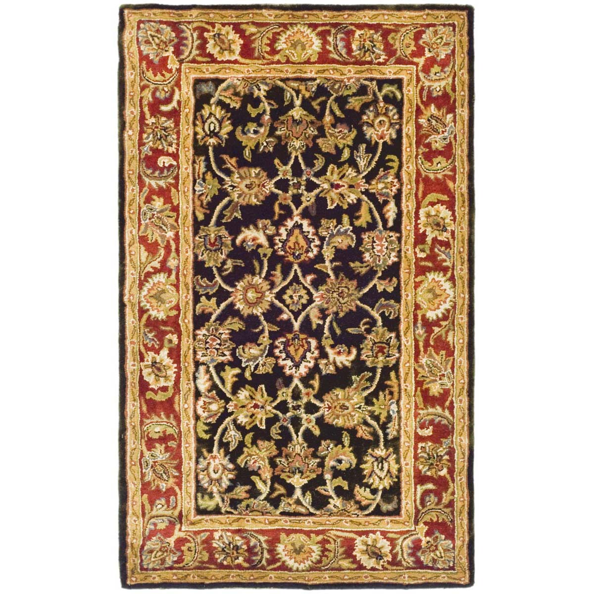 Safavieh Classic 758 Rug, CL758 - Dark Olive / Red