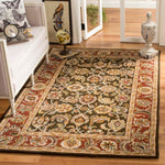 Safavieh Classic 758 Rug, CL758 - Dark Olive / Red