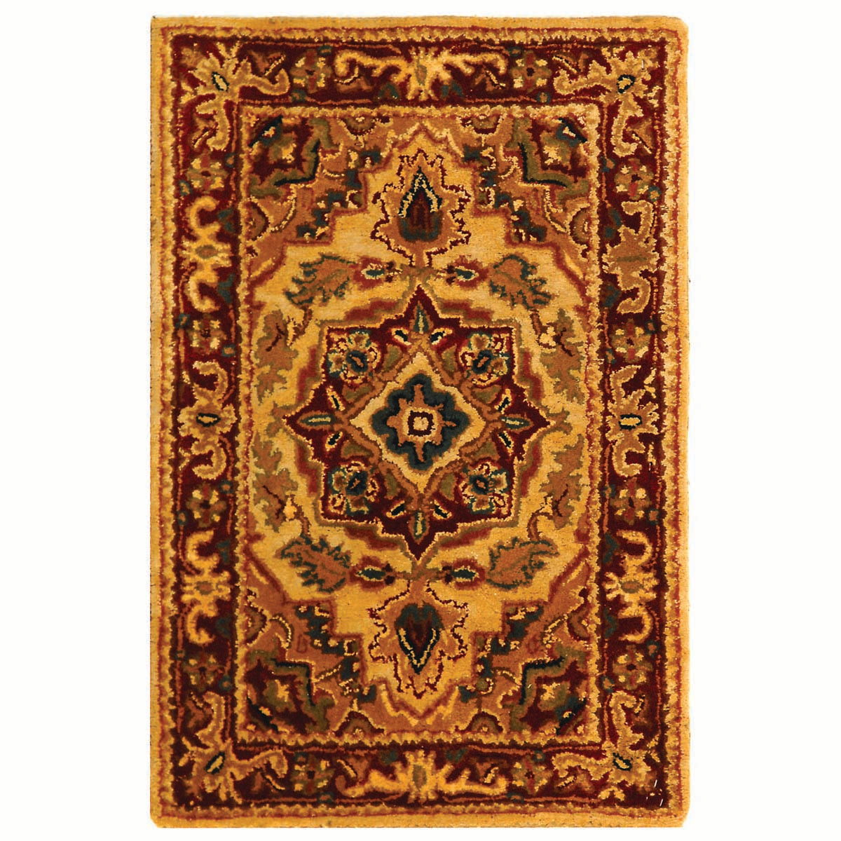 Safavieh Classic 763 Rug, CL763 - Light Gold / Red