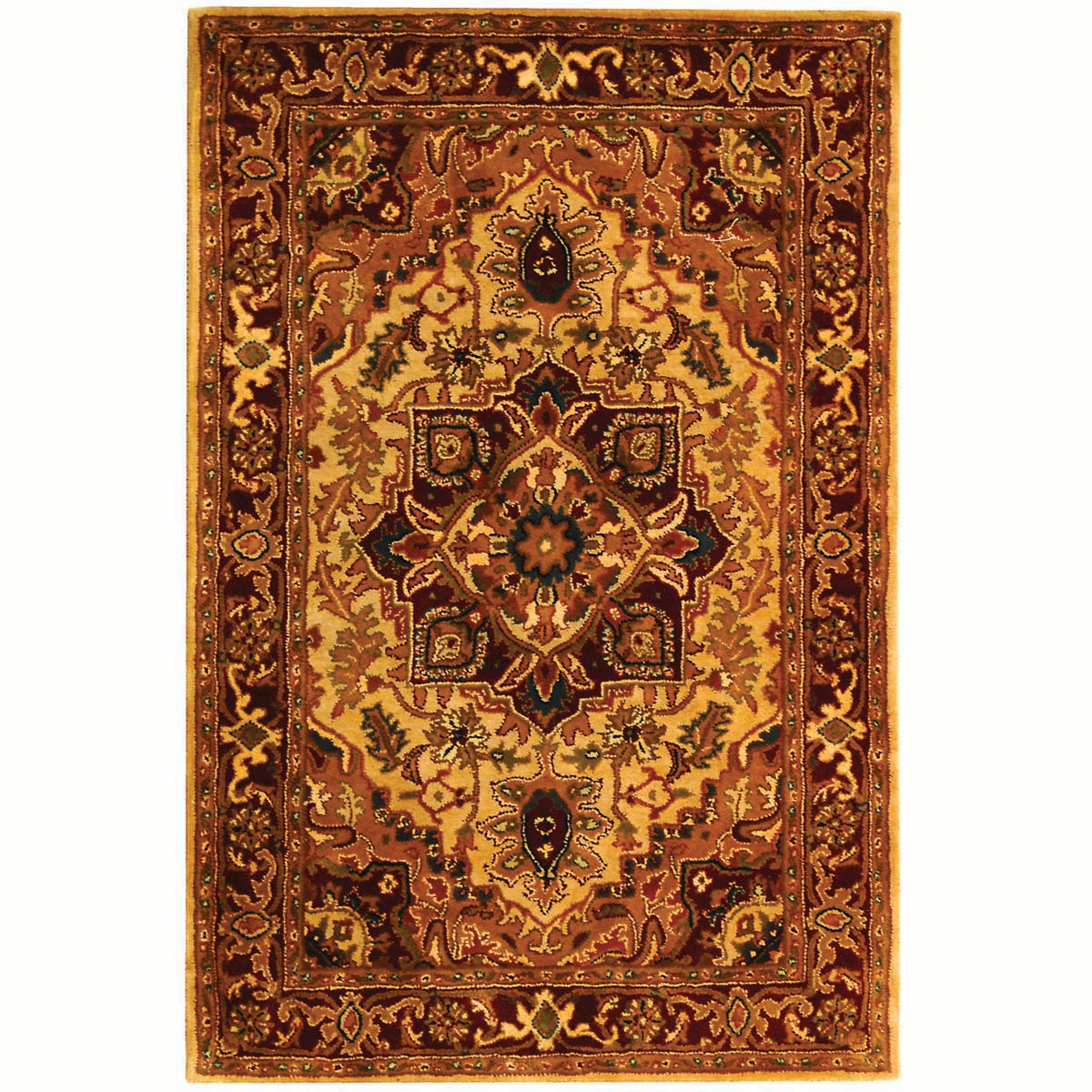 Safavieh Classic 763 Rug, CL763 - Light Gold / Red