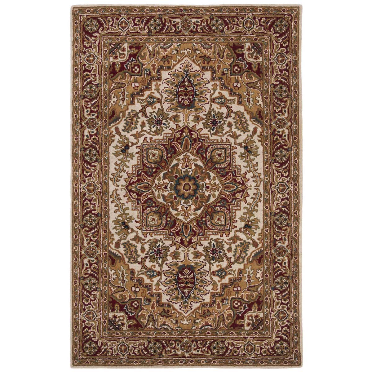 Safavieh Classic 763 Rug, CL763 - Light Gold / Red