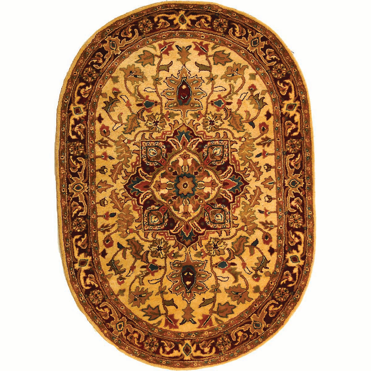 Safavieh Classic 763 Rug, CL763 - Light Gold / Red