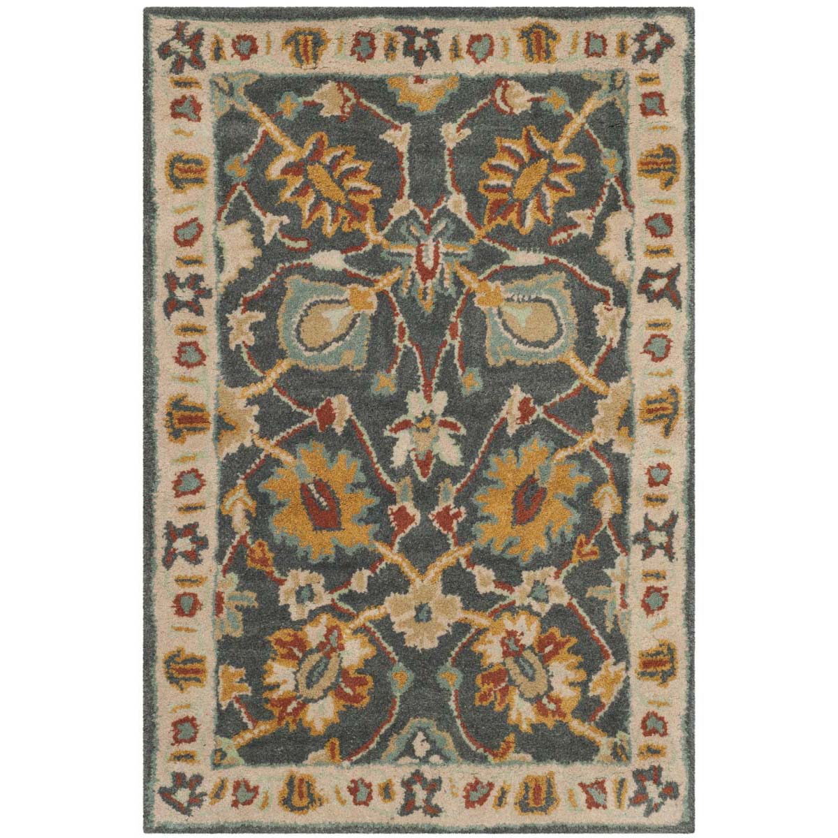 Safavieh Classic 934 Rug, CL934 - Dark Grey / Ivory