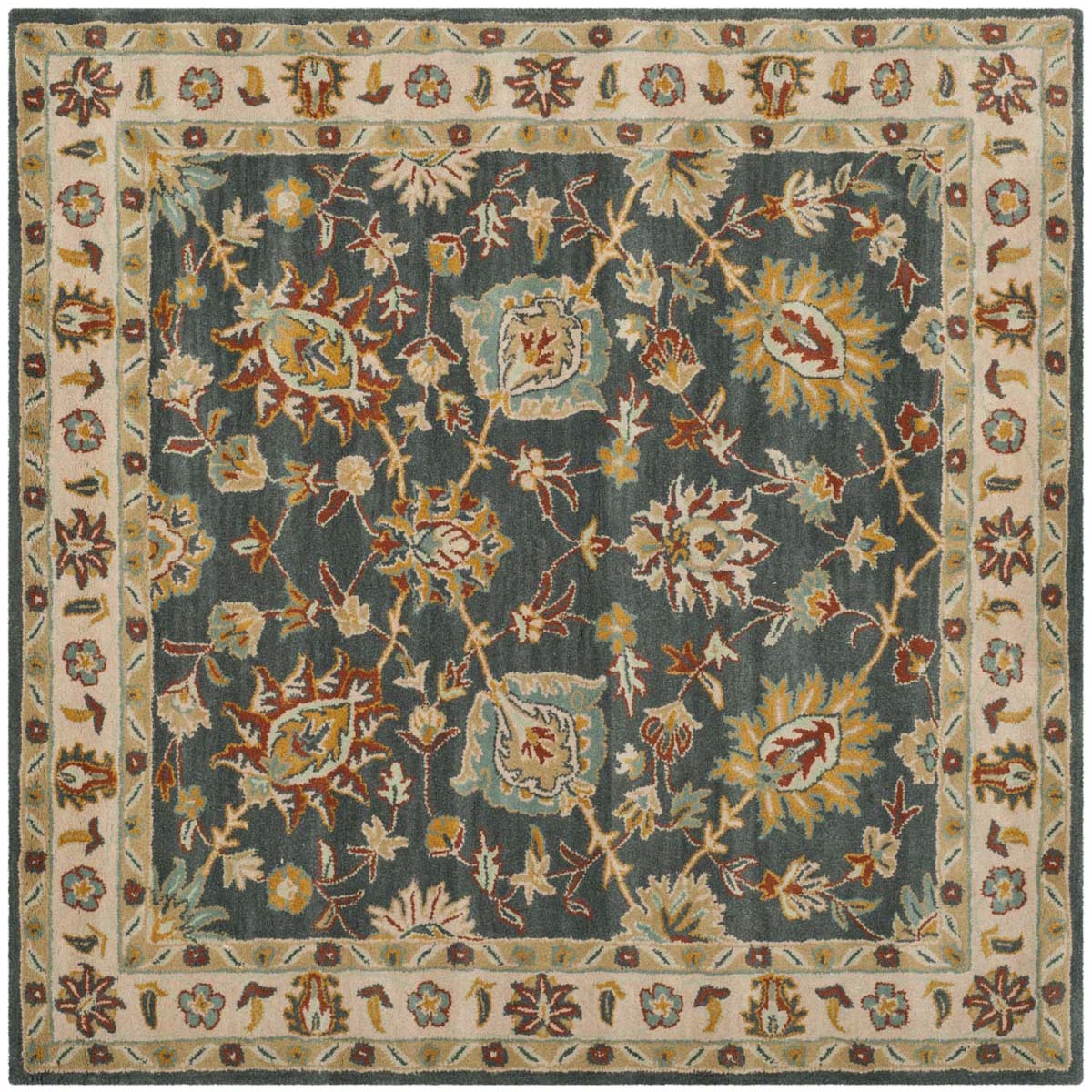 Safavieh Classic 934 Rug, CL934 - Dark Grey / Ivory