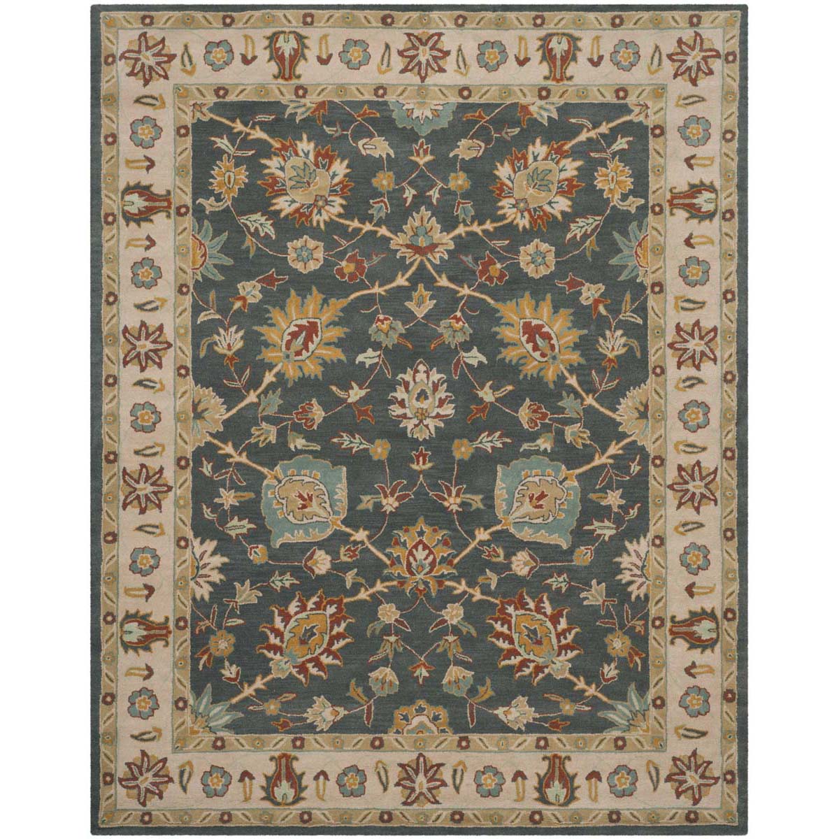 Safavieh Classic 934 Rug, CL934 - Dark Grey / Ivory