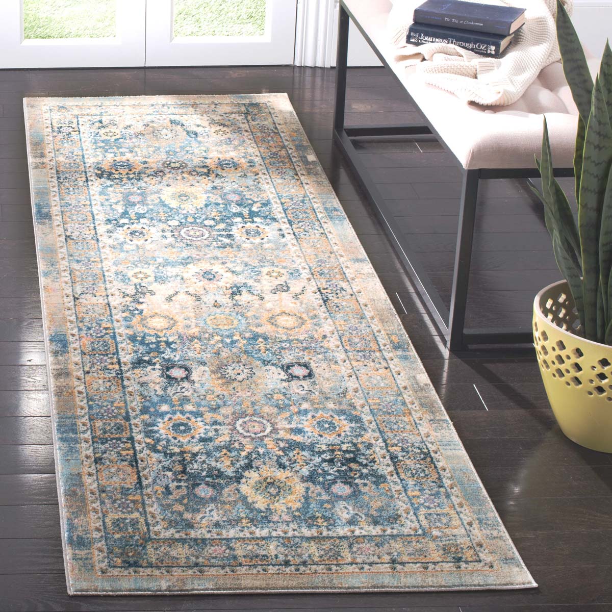 Safavieh Claremont 663 Rug, CLR663 - Blue / Gold