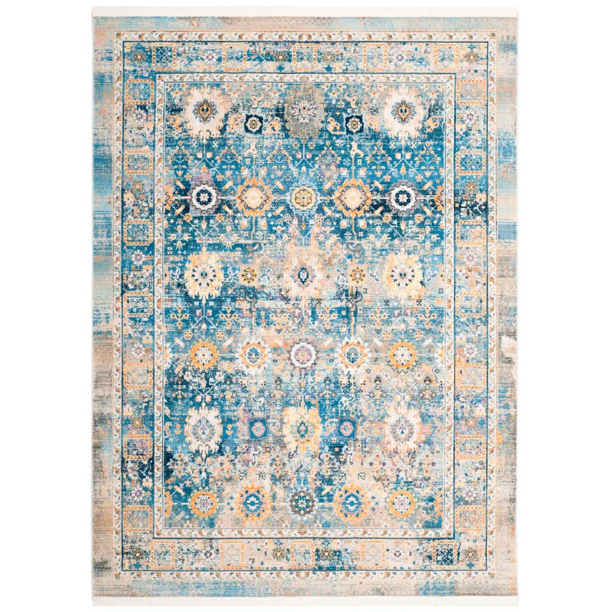 Safavieh Claremont 663 Rug, CLR663 - Blue / Gold