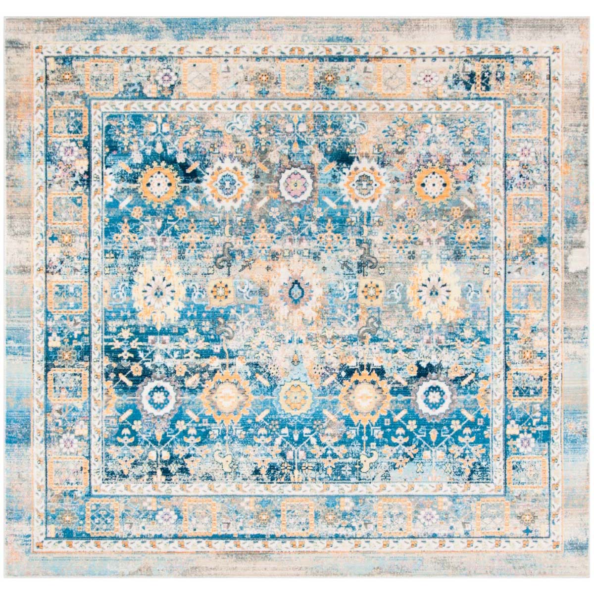 Safavieh Claremont 663 Rug, CLR663 - Blue / Gold