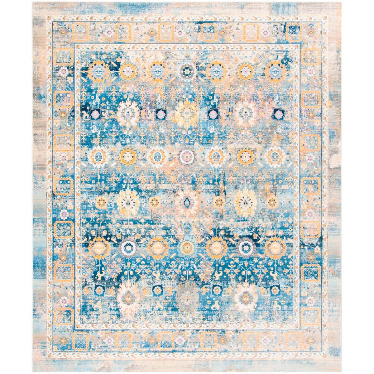 Safavieh Claremont 663 Rug, CLR663 - Blue / Gold