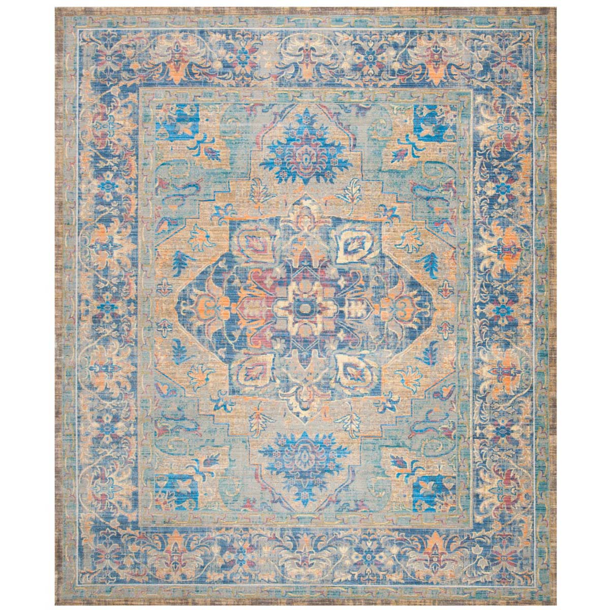 Safavieh Claremont 664 Rug, CLR664 - Blue / Gold