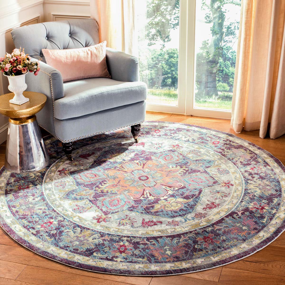 Safavieh Claremont 664 Rug, CLR664 - Blue / Purple