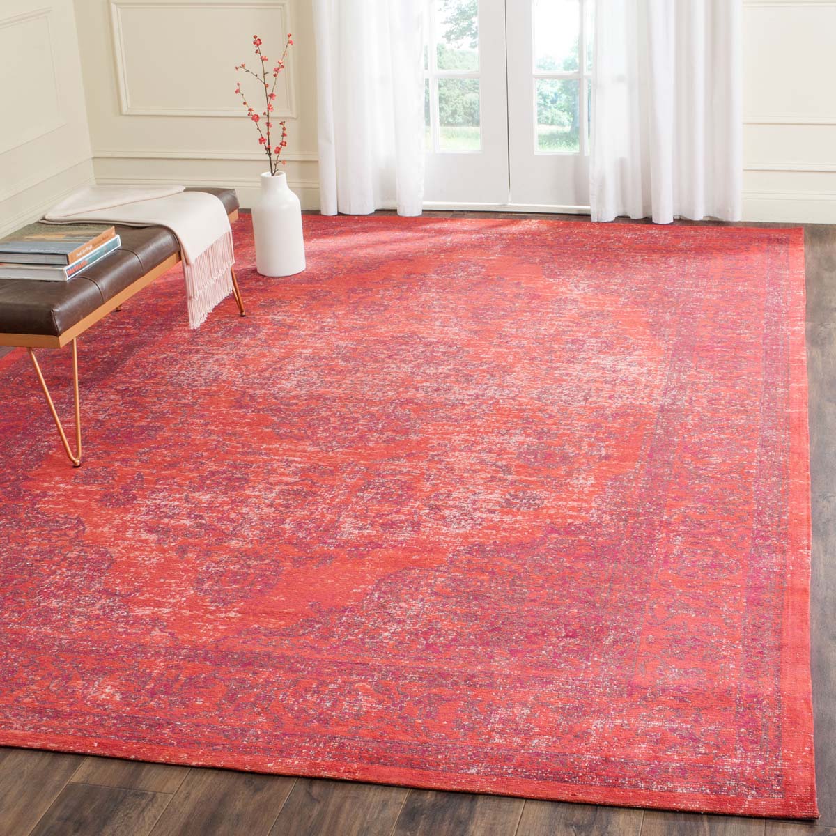 Safavieh Classic Vintage 121 Rug, CLV121 - Orange / Red