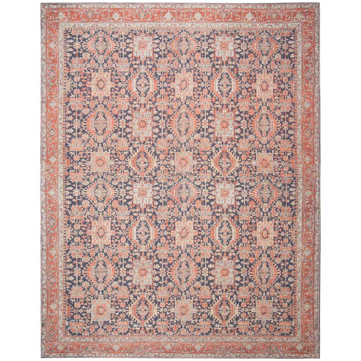 Safavieh Classic Vintage 307 Rug, CLV307 - Navy / Rust