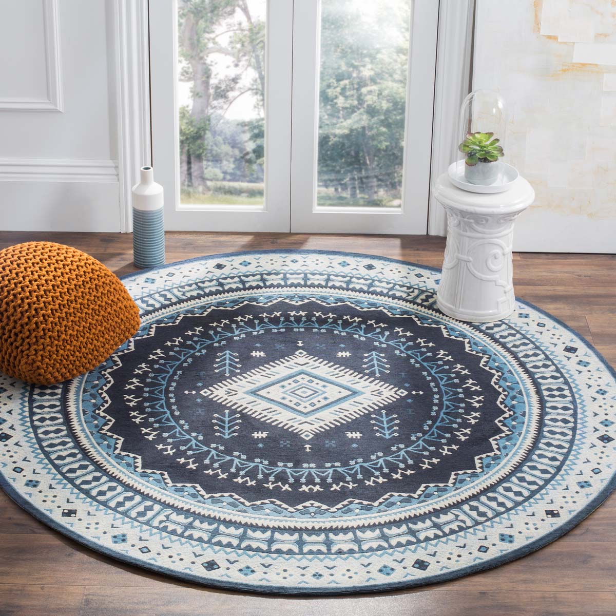 Safavieh Classic Vintage 511 Rug, CLV511 - Navy / Light Blue