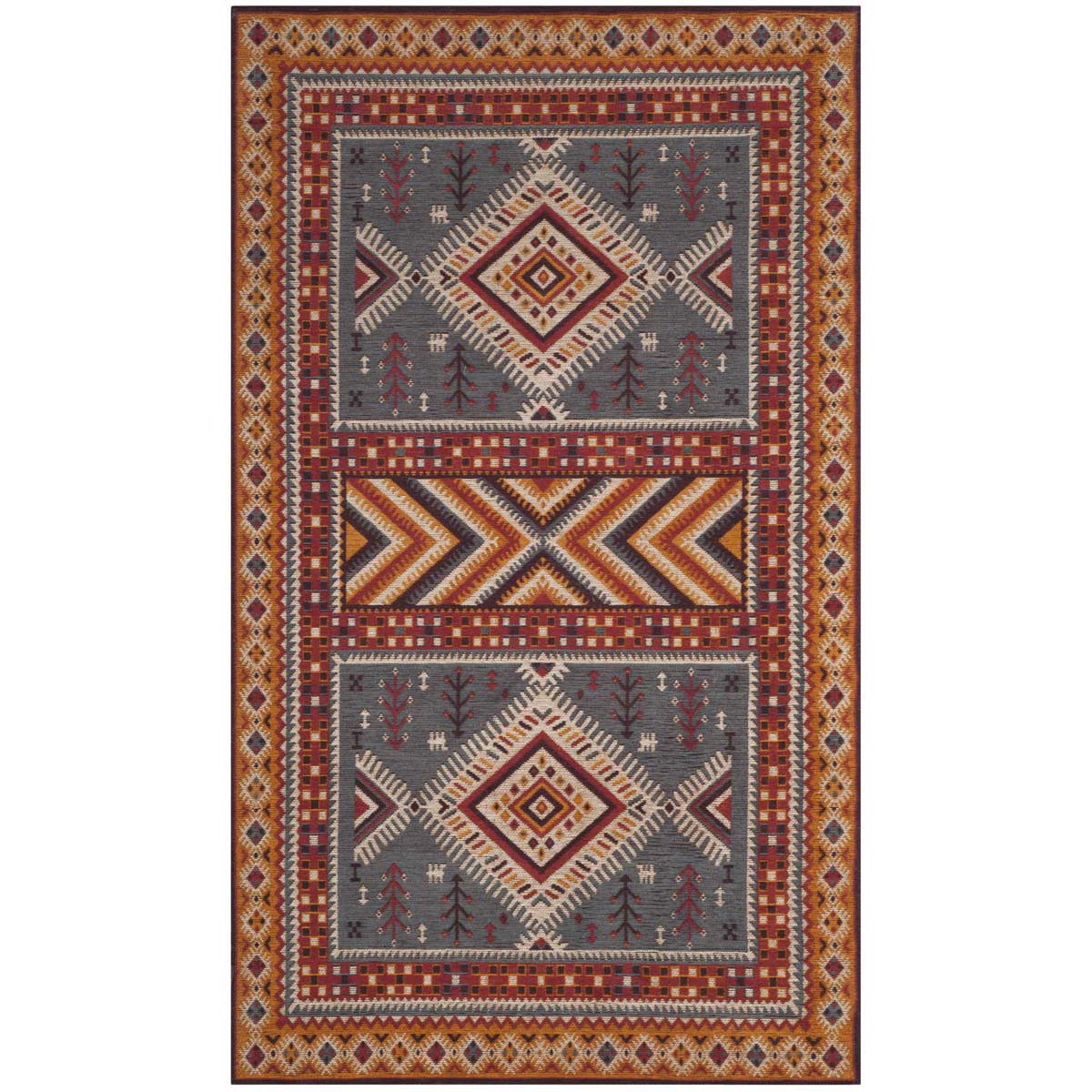 Safavieh Classic Vintage 511 Rug, CLV511 - Slate / Mustard