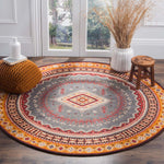 Safavieh Classic Vintage 511 Rug, CLV511 - Slate / Mustard