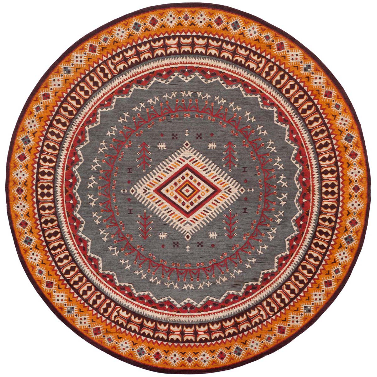 Safavieh Classic Vintage 511 Rug, CLV511 - Slate / Mustard