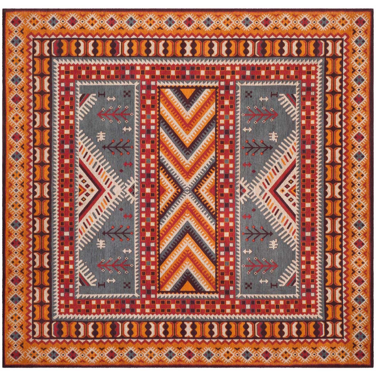 Safavieh Classic Vintage 511 Rug, CLV511 - Slate / Mustard