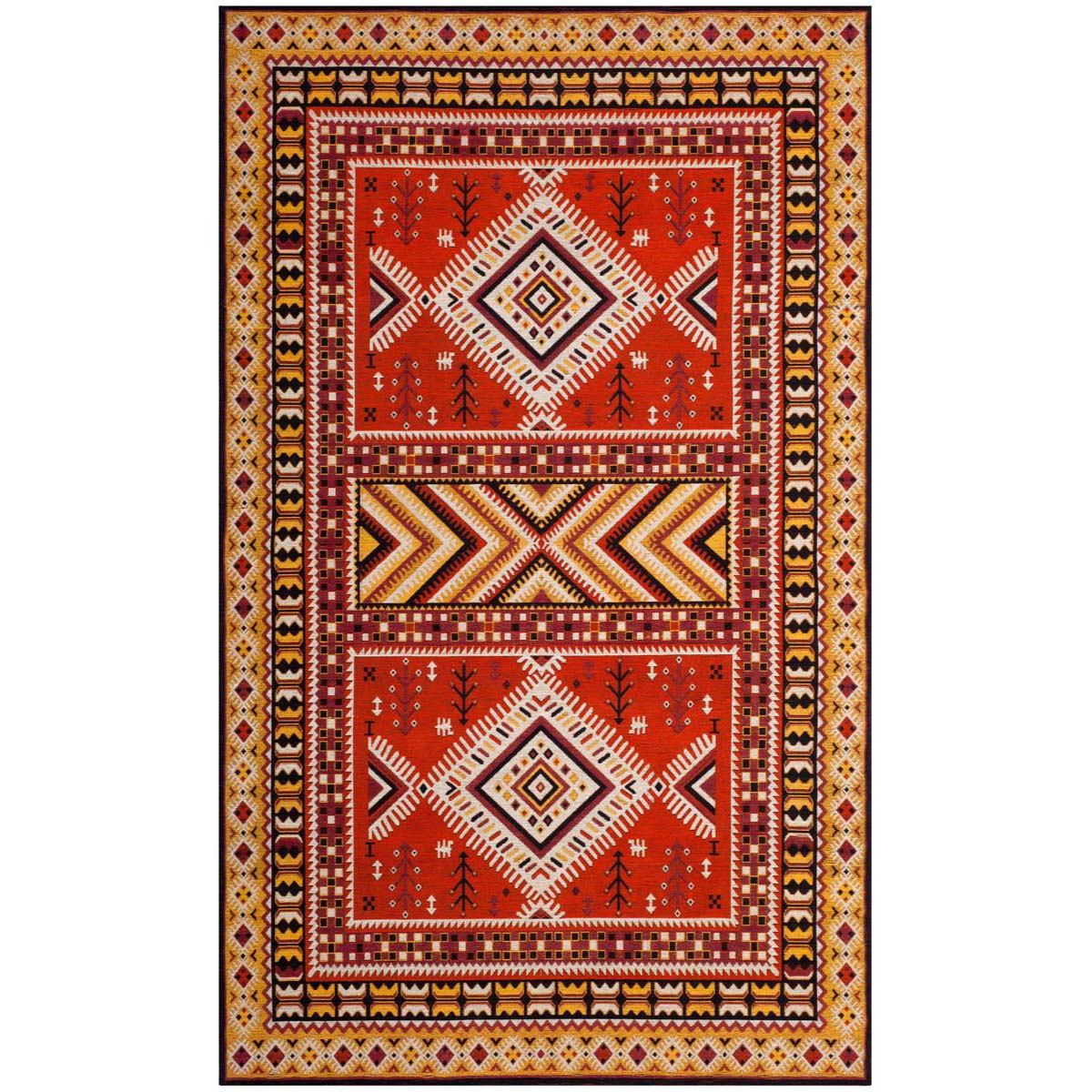 Safavieh Classic Vintage 511 Rug, CLV511 - Orange / Gold