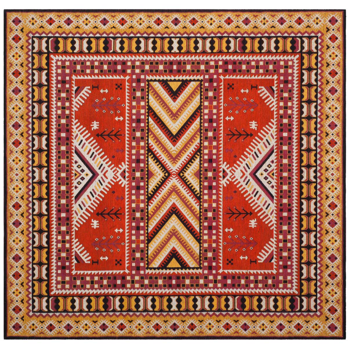 Safavieh Classic Vintage 511 Rug, CLV511 - Orange / Gold