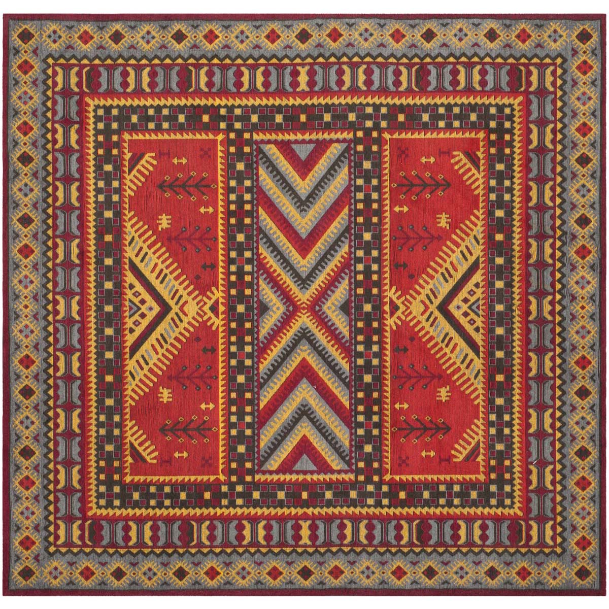 Safavieh Classic Vintage 511 Rug, CLV511 - Red / Slate