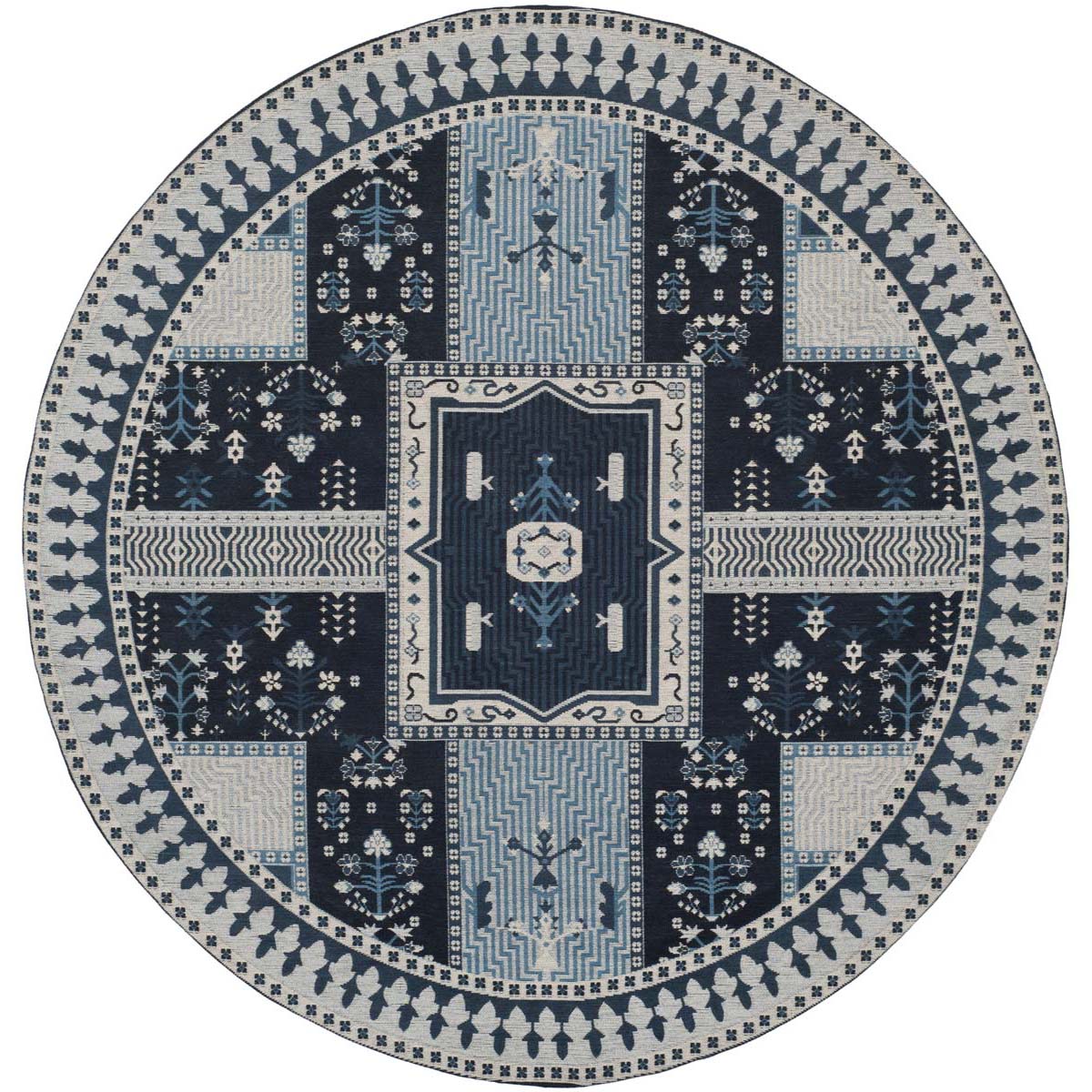 Safavieh Classic Vintage 512 Rug, CLV512 - Navy / Light Blue