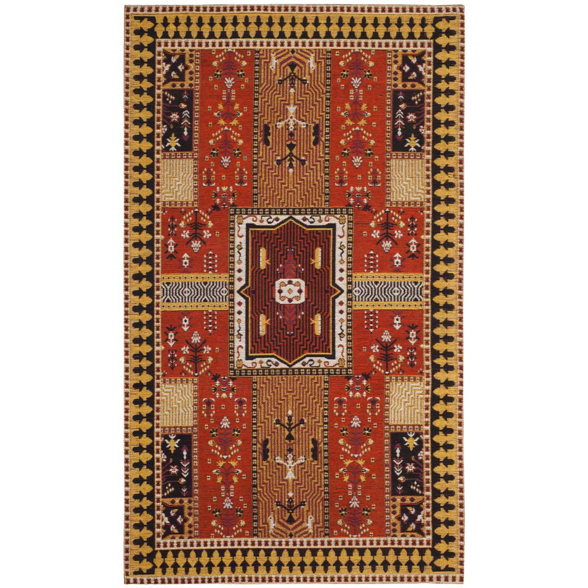 Safavieh Classic Vintage 512 Rug, CLV512 - Orange / Gold