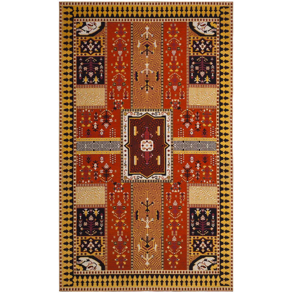 Safavieh Classic Vintage 512 Rug, CLV512 - Orange / Gold