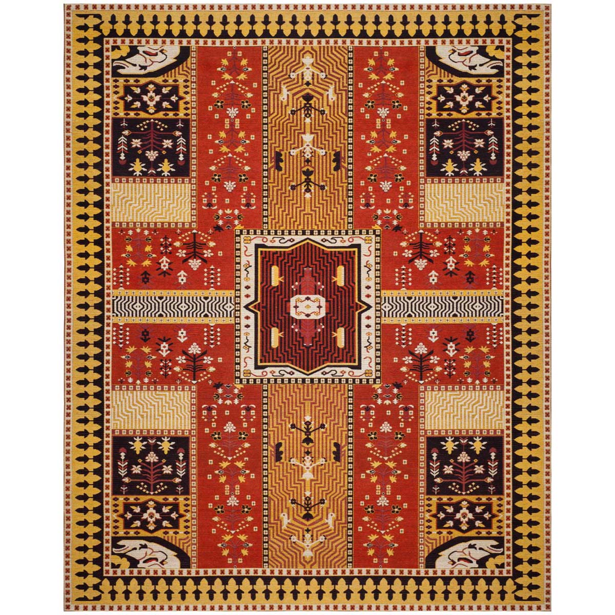 Safavieh Classic Vintage 512 Rug, CLV512 - Orange / Gold