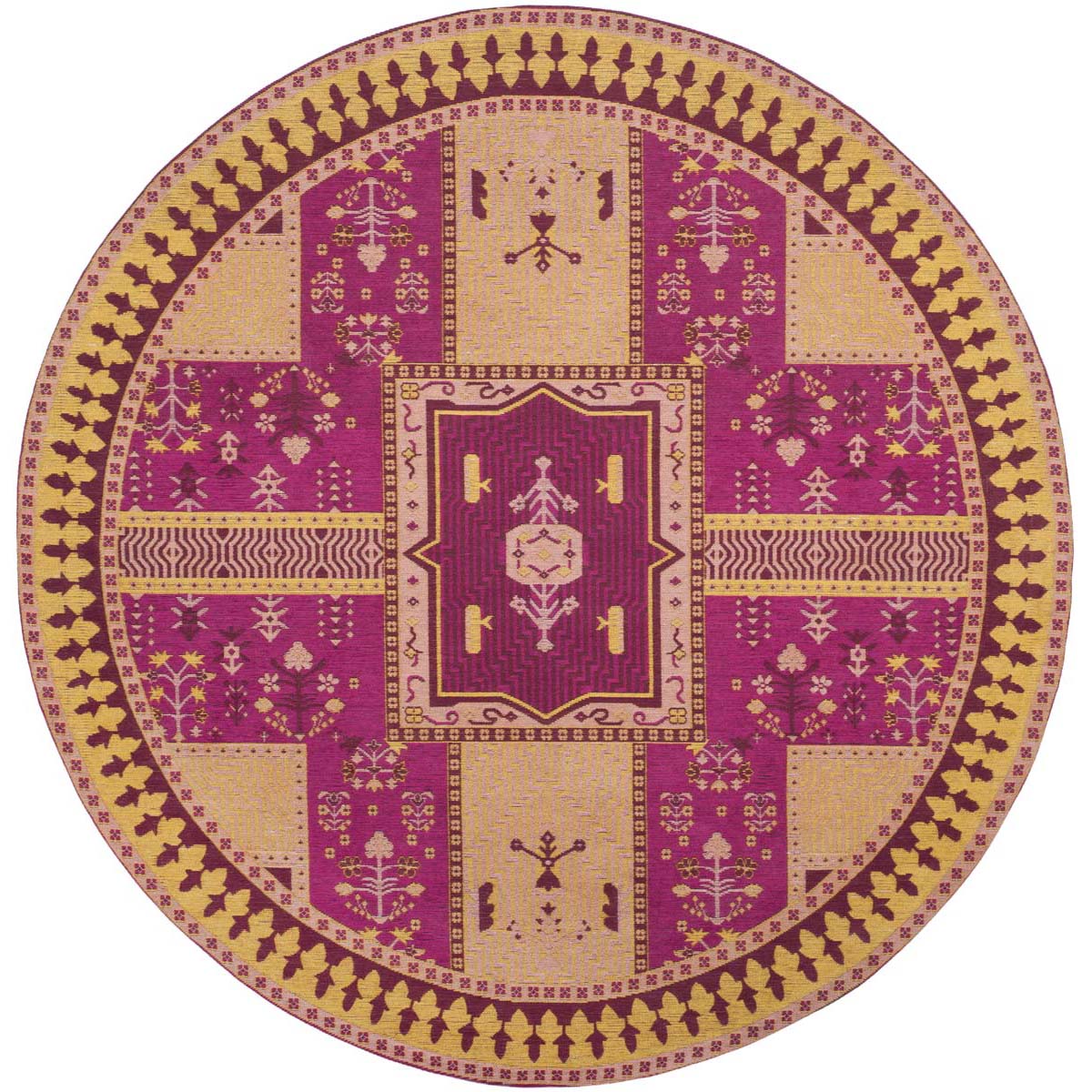 Safavieh Classic Vintage 512 Rug, CLV512 - Fuchsia / Gold