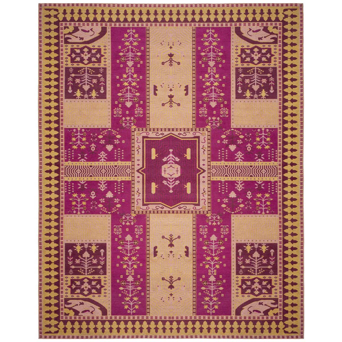 Safavieh Classic Vintage 512 Rug, CLV512 - Fuchsia / Gold