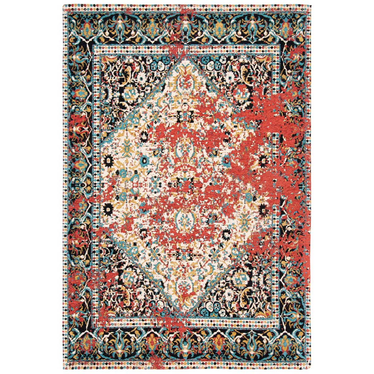 Safavieh Classic Vintage 701 Rug, CLV701 - Red / Charcoal