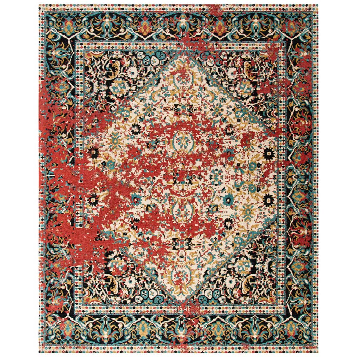 Safavieh Classic Vintage 701 Rug, CLV701 - Red / Charcoal