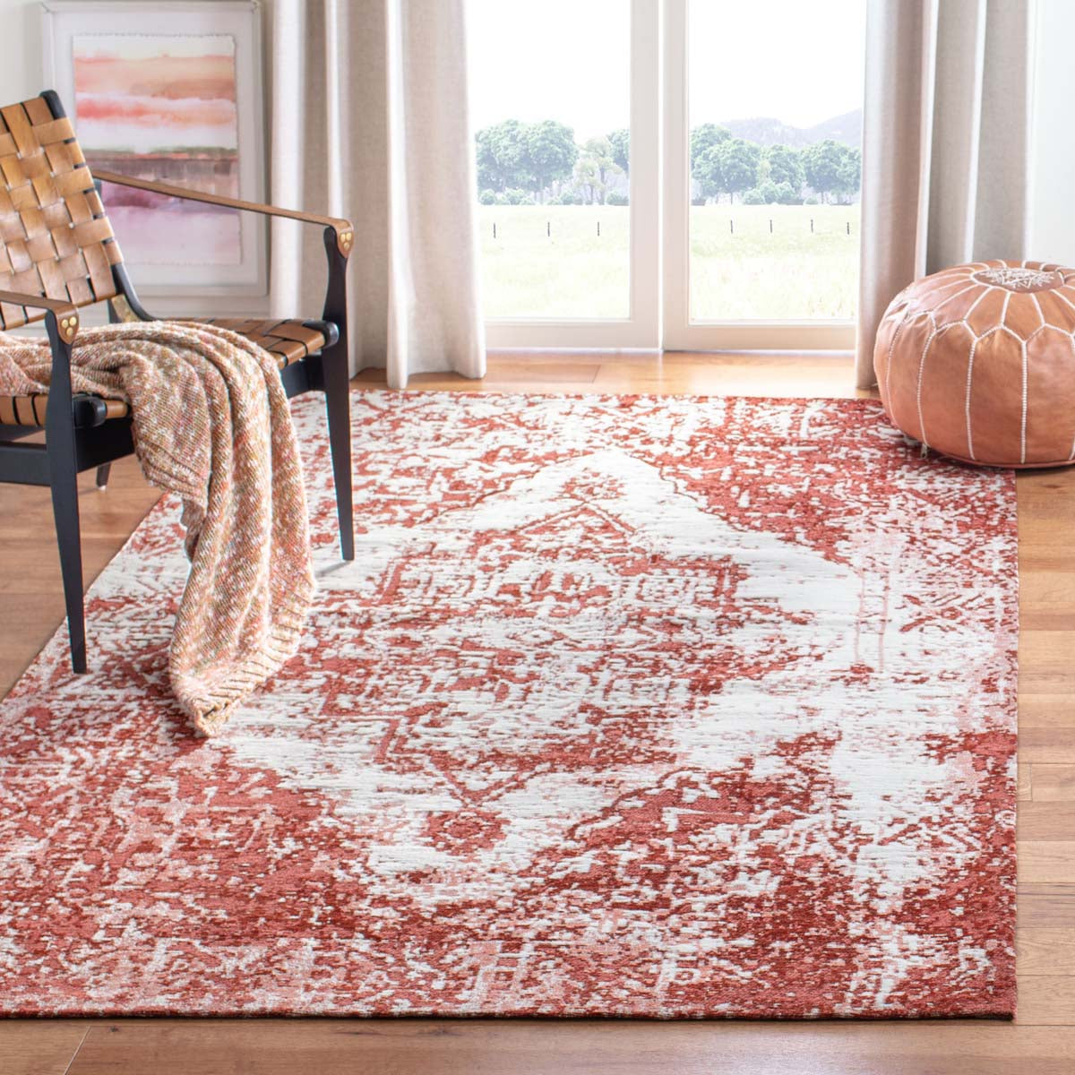 Safavieh Classic Vintage 703 Rug, CLV703 - Rust / Ivory